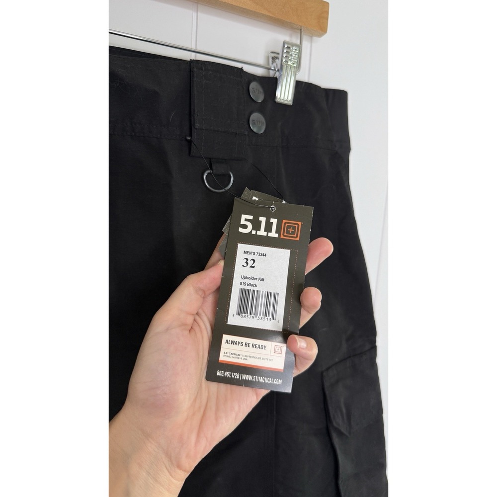 NWT 5.11 Tactical Special Edition Upholder Kilt Black Mens 32 Utility Ripstop - Picture 5 of 13